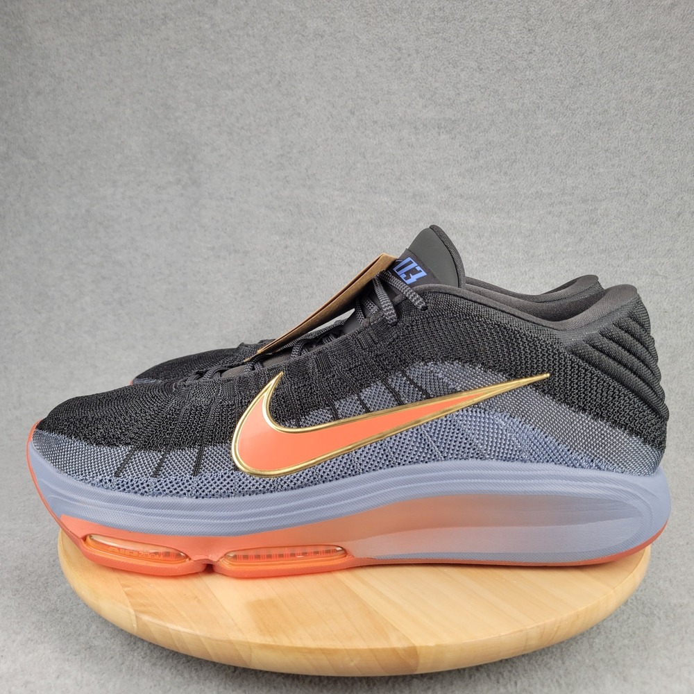 Nike Air Zoom GT Hustle 3 Mens 21 Black Blue Orange Gold FV5953-001 Flyknit